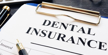 dental insurance form on table 