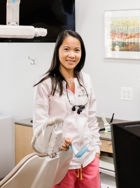 Doctor Tran in dental treatment room