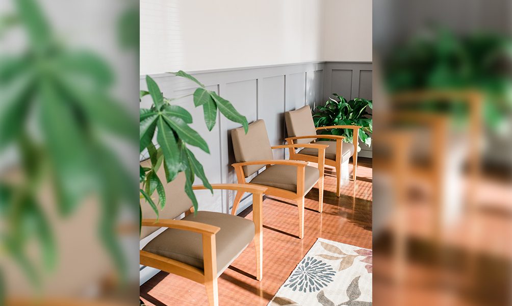 Seating in dental office treatment room