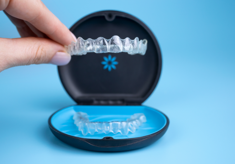 Invisalign clear aligner in case